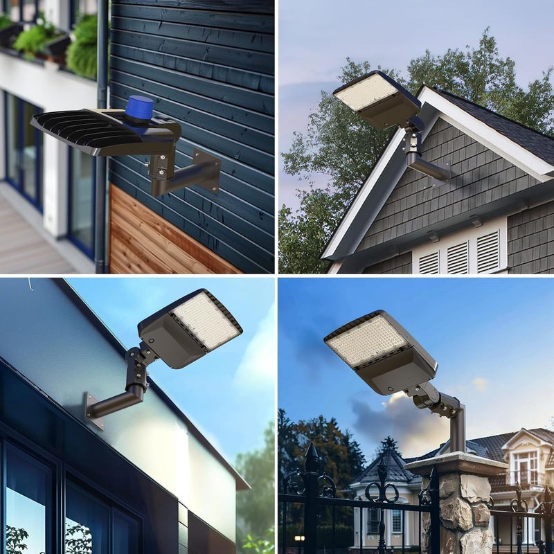 Hyperlite Wall Mount Bracket: 90 Degree for Parking Lot Light - L Shape Bracket for 2 3/8 inch Slip Fit Lights, Lighting Mounting Bracket Extension Pole for LED Shoebox Area Lights Street Pole Light - Image 5